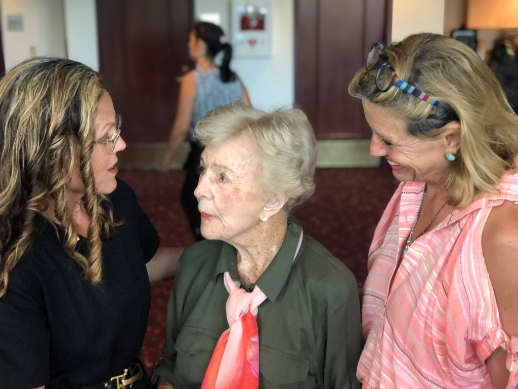 Director Irene Taylor Brodsky, Barbara Tanner and Utah Film Center Founder, Geralyn Dreyfous at the screening.