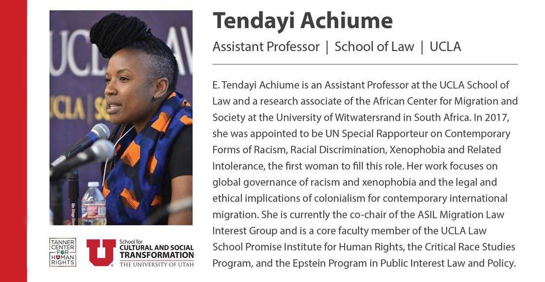 Tendayi Achiume poster 